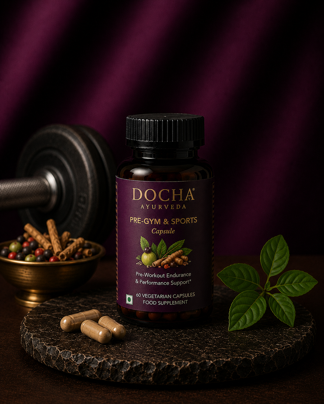 Pre-Gym & Sports Capsule bottle